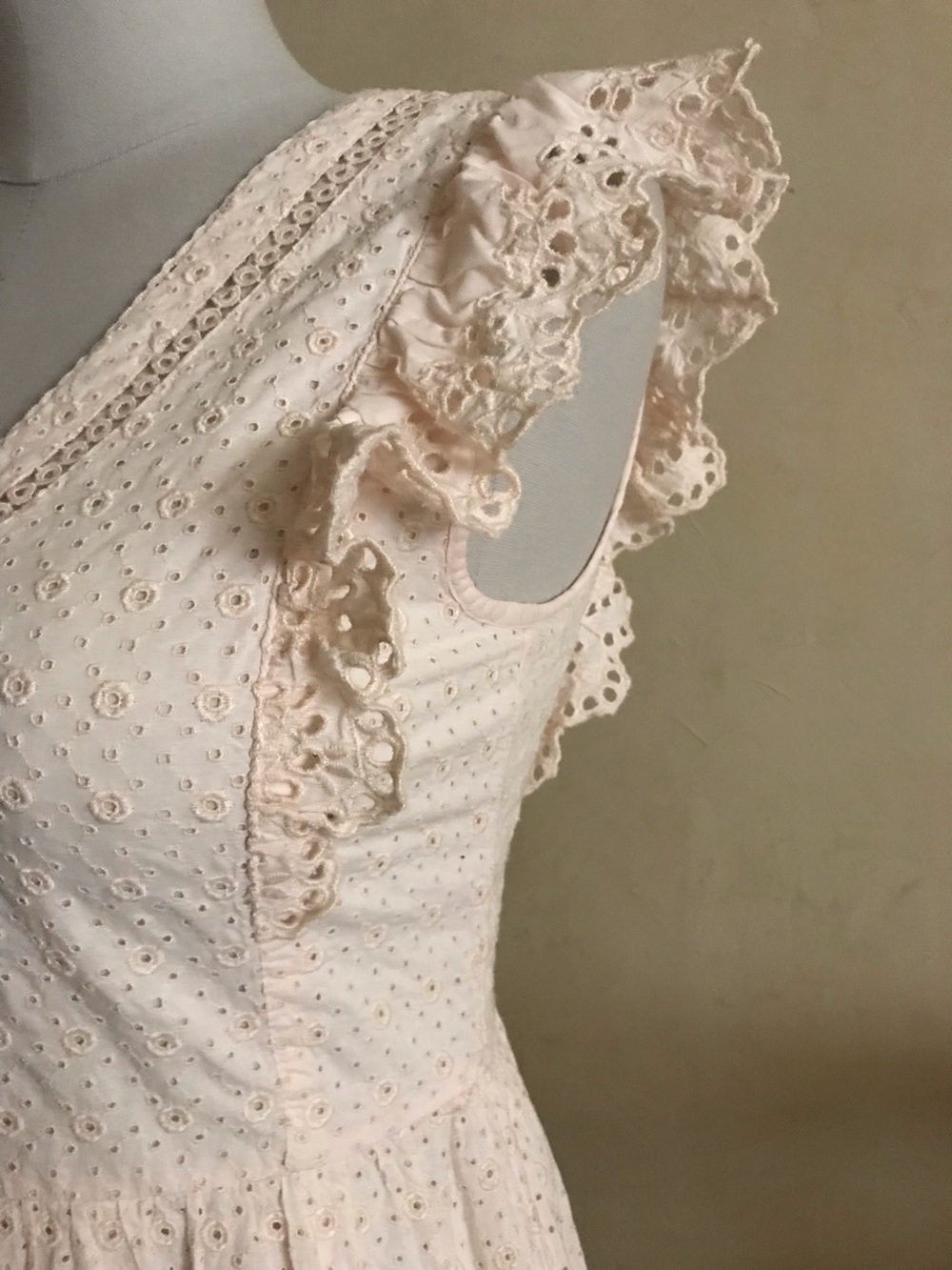 LOFT Cotton Powder Pink Eyelet Dress - Picture 7 of 16